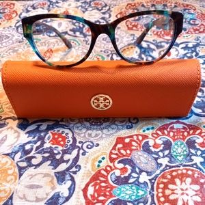 💖 Beautiful Tory Burch Eyeglasses and Eyeglass case💖 Take Both EUC